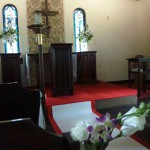 白馬挙式和田野の森教会内部写真