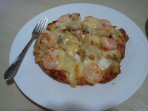 糸魚川市青海メモリーハウスのシーフードピザ