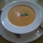 小千谷市トラットリア・レ・アーリ バターナッツ南瓜の冷製スープ