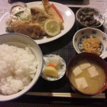 糸魚川駅日本海口あおい食堂ミックスフライ定食